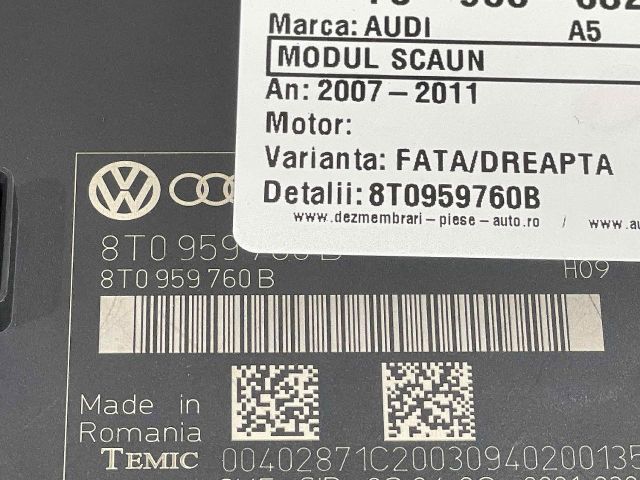 bontott AUDI A5 Ülés Elektronika