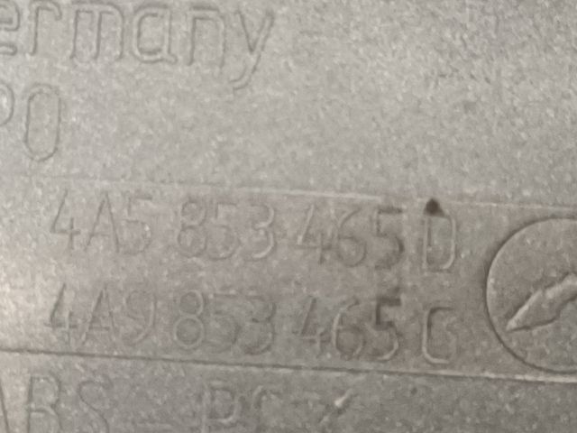 bontott AUDI A6 C4 Rendszámtábla Tartó