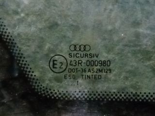 bontott AUDI A6 C5 Bal hátsó Fixüveg (Ajtóban)