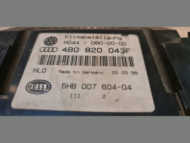 bontott AUDI A6 C5 Fűtéskapcsoló (digit klímás)