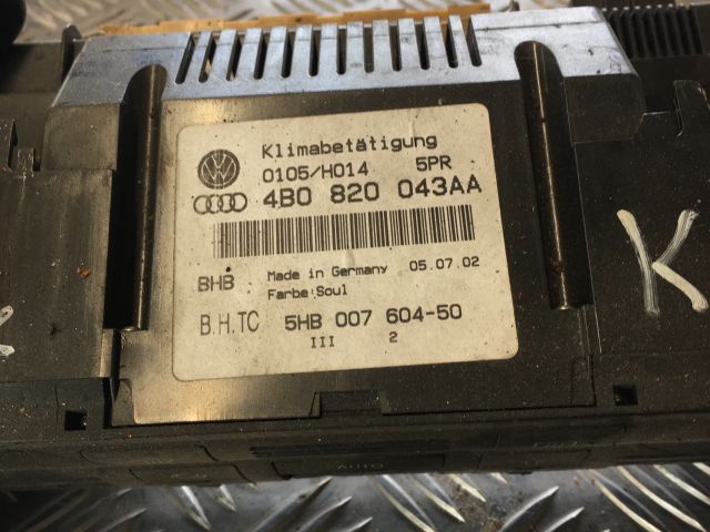 bontott AUDI A6 C5 Fűtéskapcsoló (digit klímás)