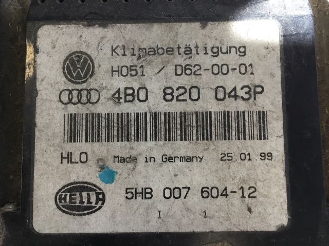 bontott AUDI A6 C5 Fűtéskapcsoló (digit klímás)