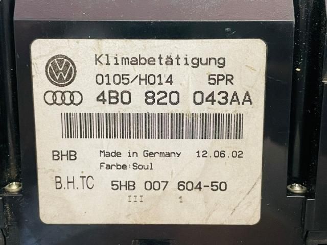 bontott AUDI A6 C5 Fűtéskapcsoló