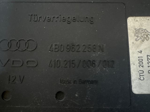 bontott AUDI A6 C5 Komfort Elektronika