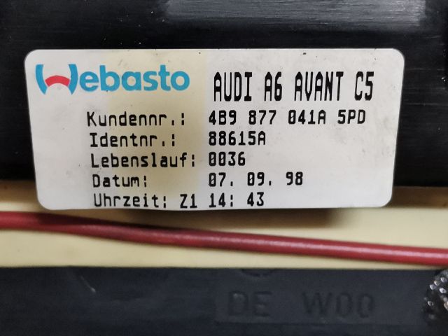 bontott AUDI A6 C5 Tetőablak