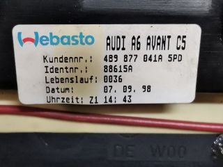 bontott AUDI A6 C5 Tetőablak