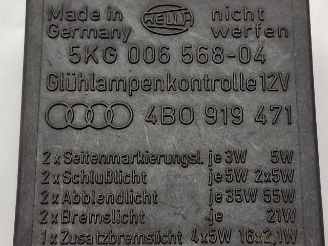 bontott AUDI A6 C5 Világítás Relé