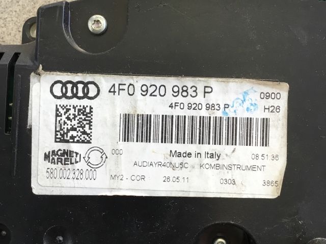 bontott AUDI A6 C6 Kilométeróra