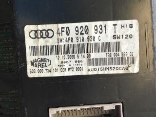 bontott AUDI A6 C6 Kilométeróra