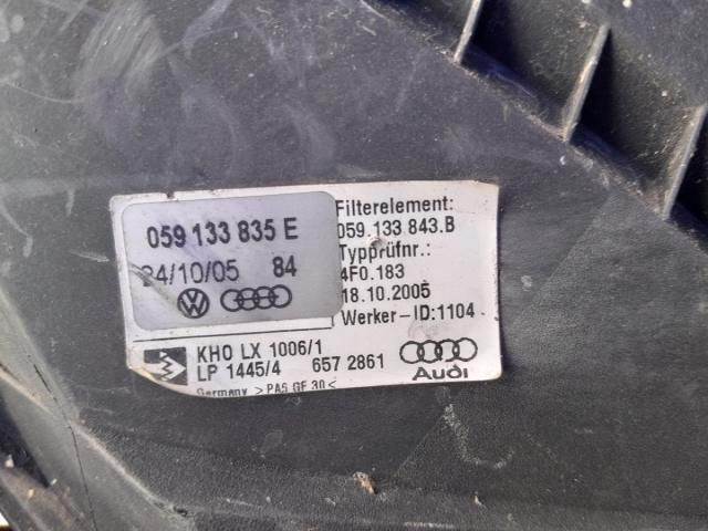 bontott AUDI A6 C6 Légszűrő Ház