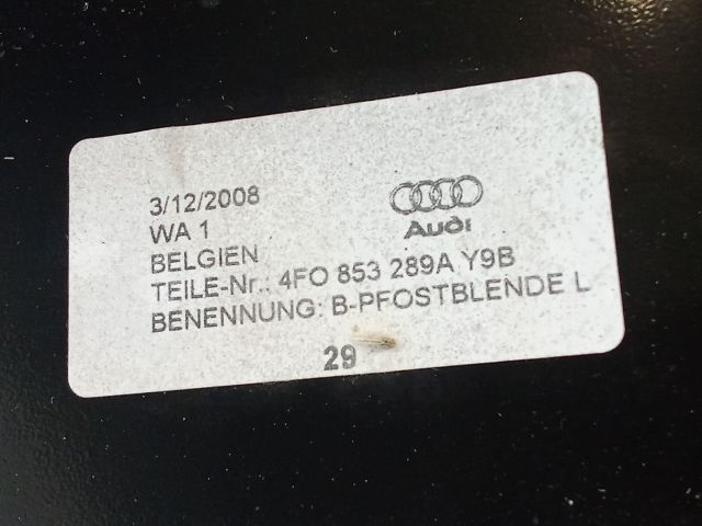 bontott AUDI A6 C6 Bal első Ajtókeret Burkolat