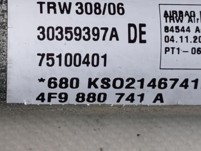 bontott AUDI A6 C6 Bal első Függöny Légzsák