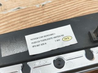 bontott AUDI A6 C6 Bal hátsó Ajtó Kárpit Díszléc