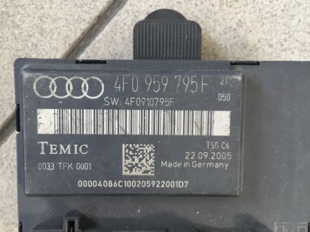 bontott AUDI A6 C6 Bal hátsó Ajtó Vezérlőegység