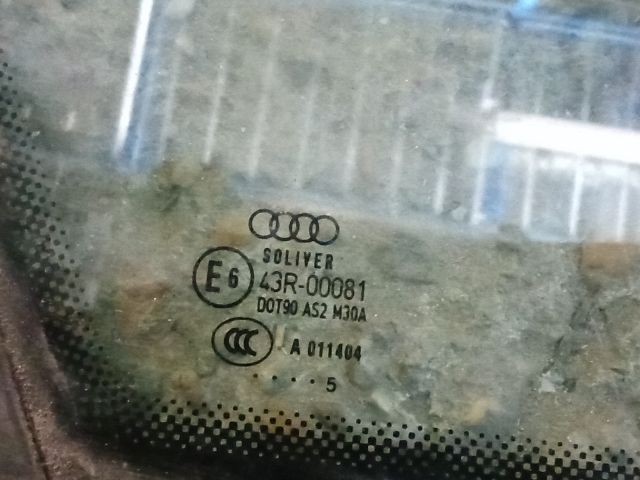 bontott AUDI A6 C6 Bal hátsó Fixüveg (Ajtóban)