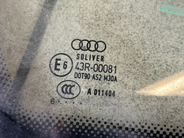 bontott AUDI A6 C6 Bal hátsó Fixüveg (Ajtóban)