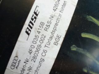 bontott AUDI A6 C6 Bal hátsó Hangszóró