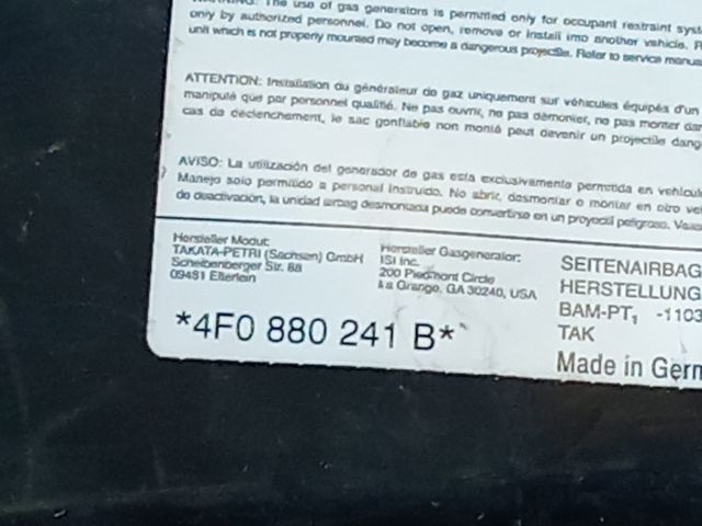 bontott AUDI A6 C6 Bal Oldallégzsák