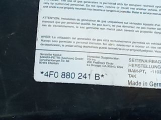 bontott AUDI A6 C6 Bal Oldallégzsák