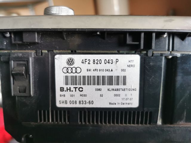 bontott AUDI A6 C6 Fűtéskapcsoló (digit klímás)