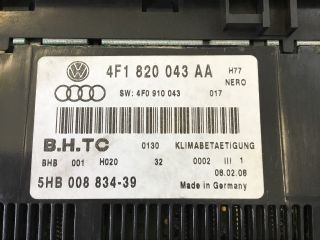 bontott AUDI A6 C6 Fűtéskapcsoló (digit klímás)