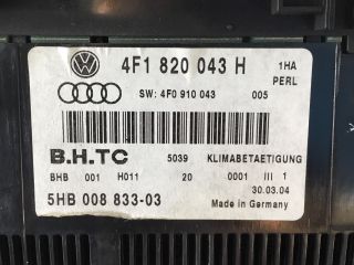 bontott AUDI A6 C6 Fűtéskapcsoló (digit klímás)