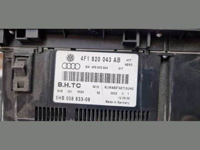 bontott AUDI A6 C6 Fűtéskapcsoló (digit klímás)