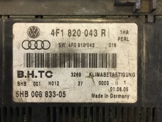 bontott AUDI A6 C6 Fűtéskapcsoló (digit klímás)