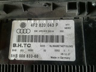 bontott AUDI A6 C6 Fűtéskapcsoló