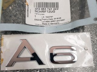 bontott AUDI A6 C6 Hátsó Embléma