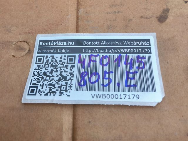 bontott AUDI A6 C6 Intercooler