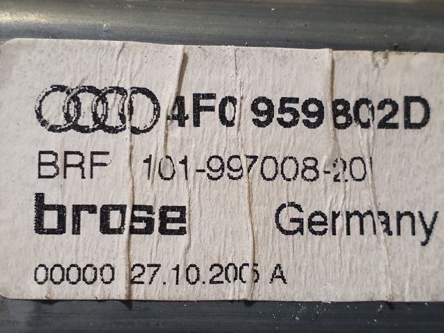 bontott AUDI A6 C6 Jobb első Ablakemelő Motor