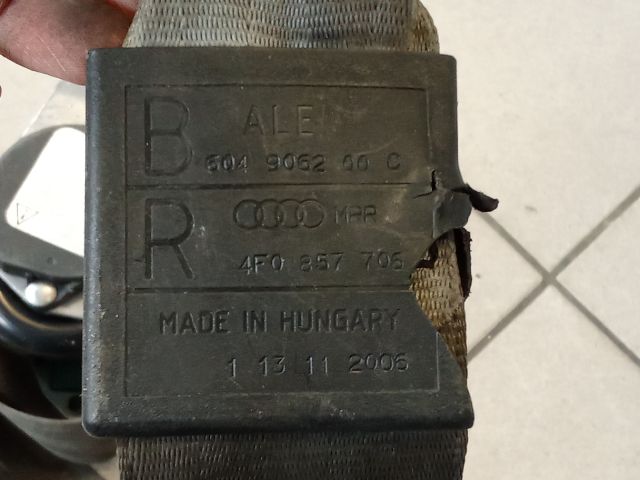 bontott AUDI A6 C6 Jobb első Biztonsági Öv