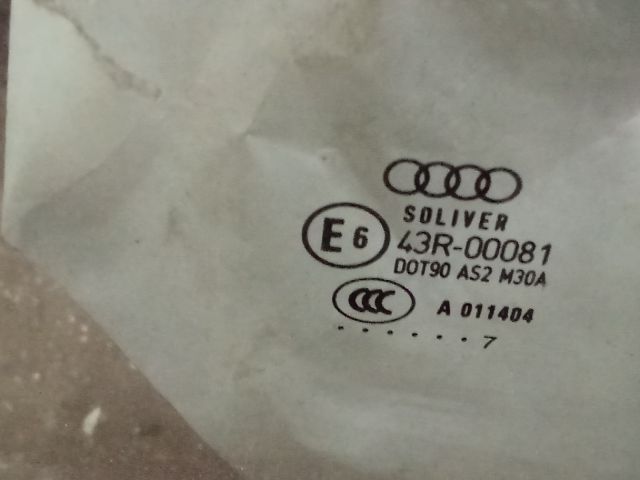 bontott AUDI A6 C6 Jobb hátsó Ablak