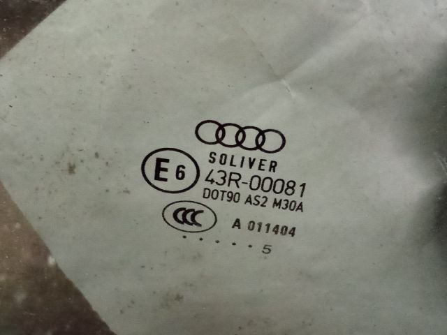 bontott AUDI A6 C6 Jobb hátsó Ablak