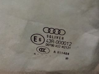 bontott AUDI A6 C6 Jobb hátsó Ablak