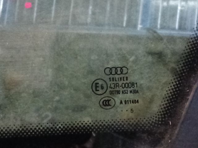 bontott AUDI A6 C6 Jobb hátsó Fixüveg (Ajtóban)