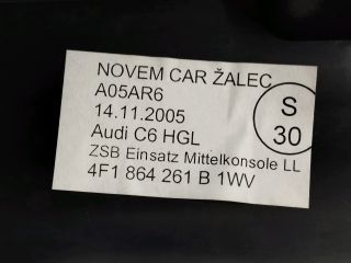 bontott AUDI A6 C6 Középső Kardánbox Burkolat