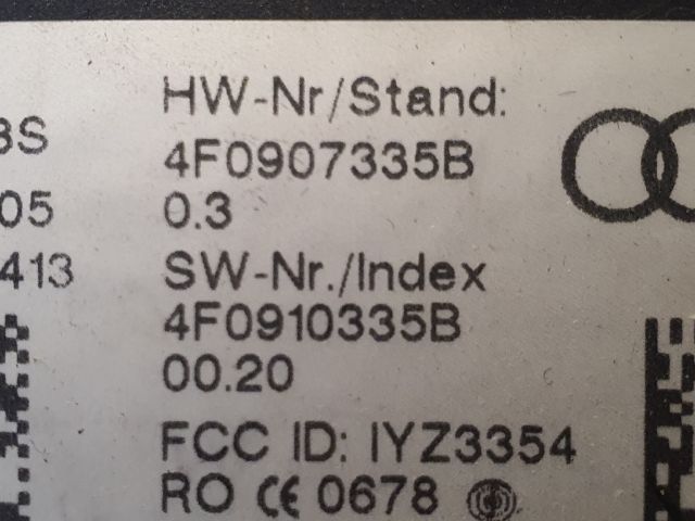 bontott AUDI A6 C6 Kulcs Nélküli Nyitás Jeladó