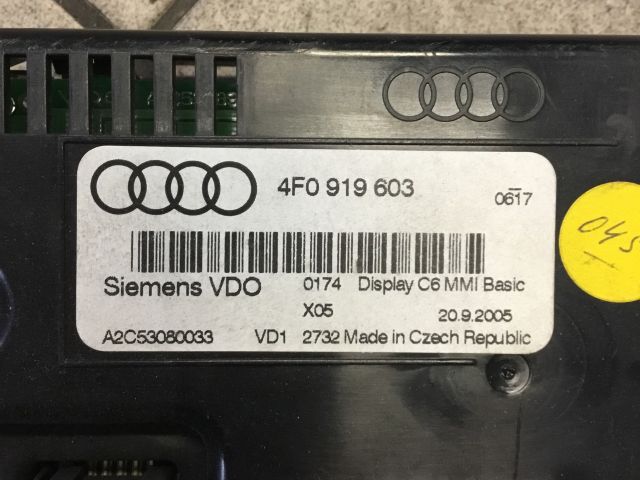 bontott AUDI A6 C6 Multifunkciós Kijelző