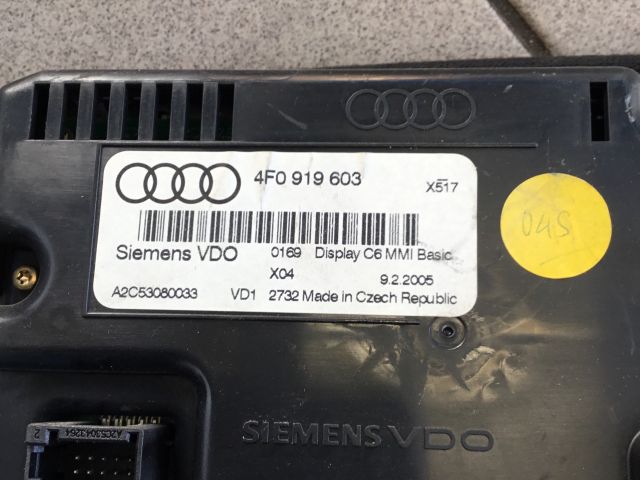 bontott AUDI A6 C6 Multifunkciós Kijelző