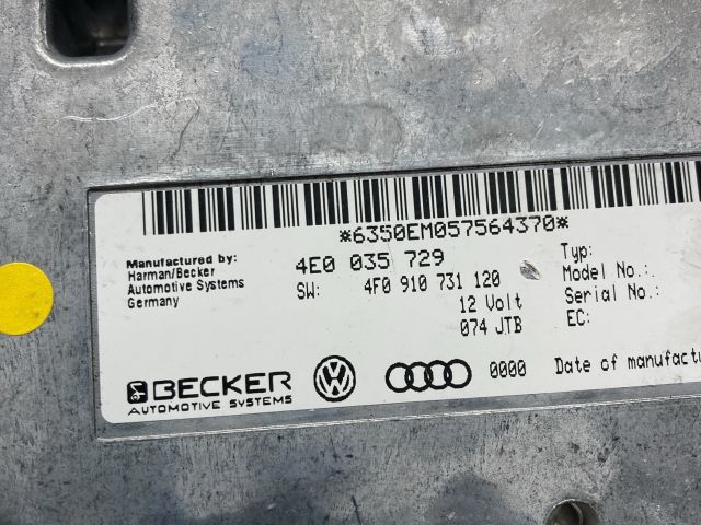 bontott AUDI A6 C6 Multimédia Vezérlő
