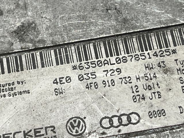 bontott AUDI A6 C6 Multimédia Vezérlő