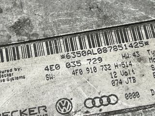 bontott AUDI A6 C6 Multimédia Vezérlő