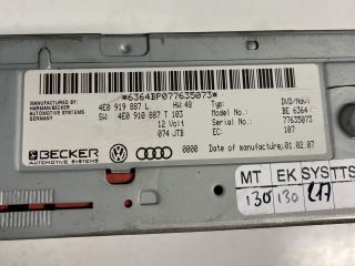 bontott AUDI A6 C6 Navigáció Elektronika