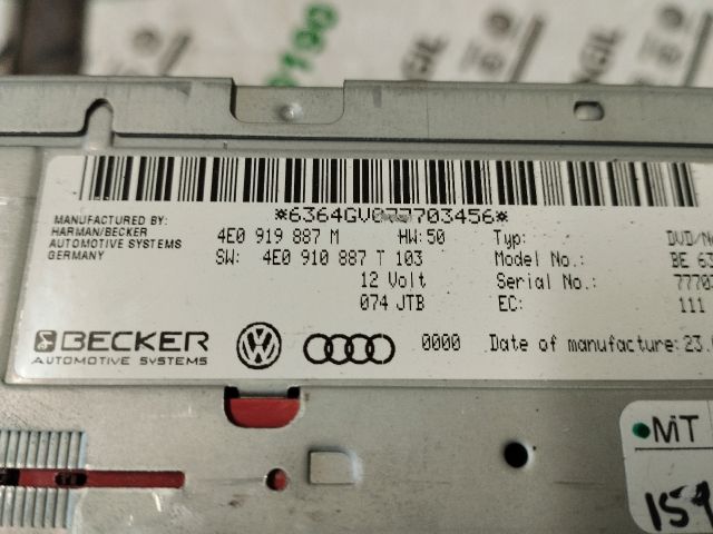 bontott AUDI A6 C6 Navigáció Elektronika