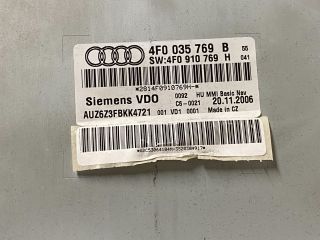 bontott AUDI A6 C6 Navigációs Fejegység