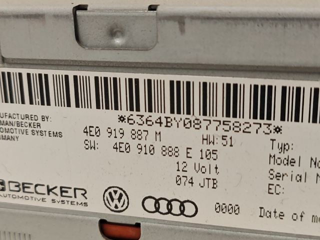 bontott AUDI A6 C6 Navigációs Fejegység