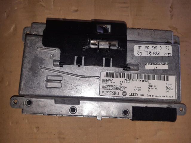 bontott AUDI A6 C6 Navigációs Fejegység