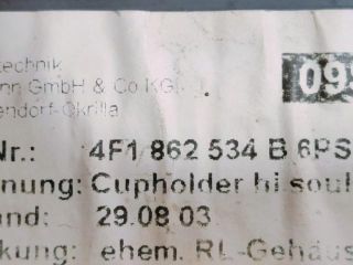 bontott AUDI A6 C6 Pohártartó